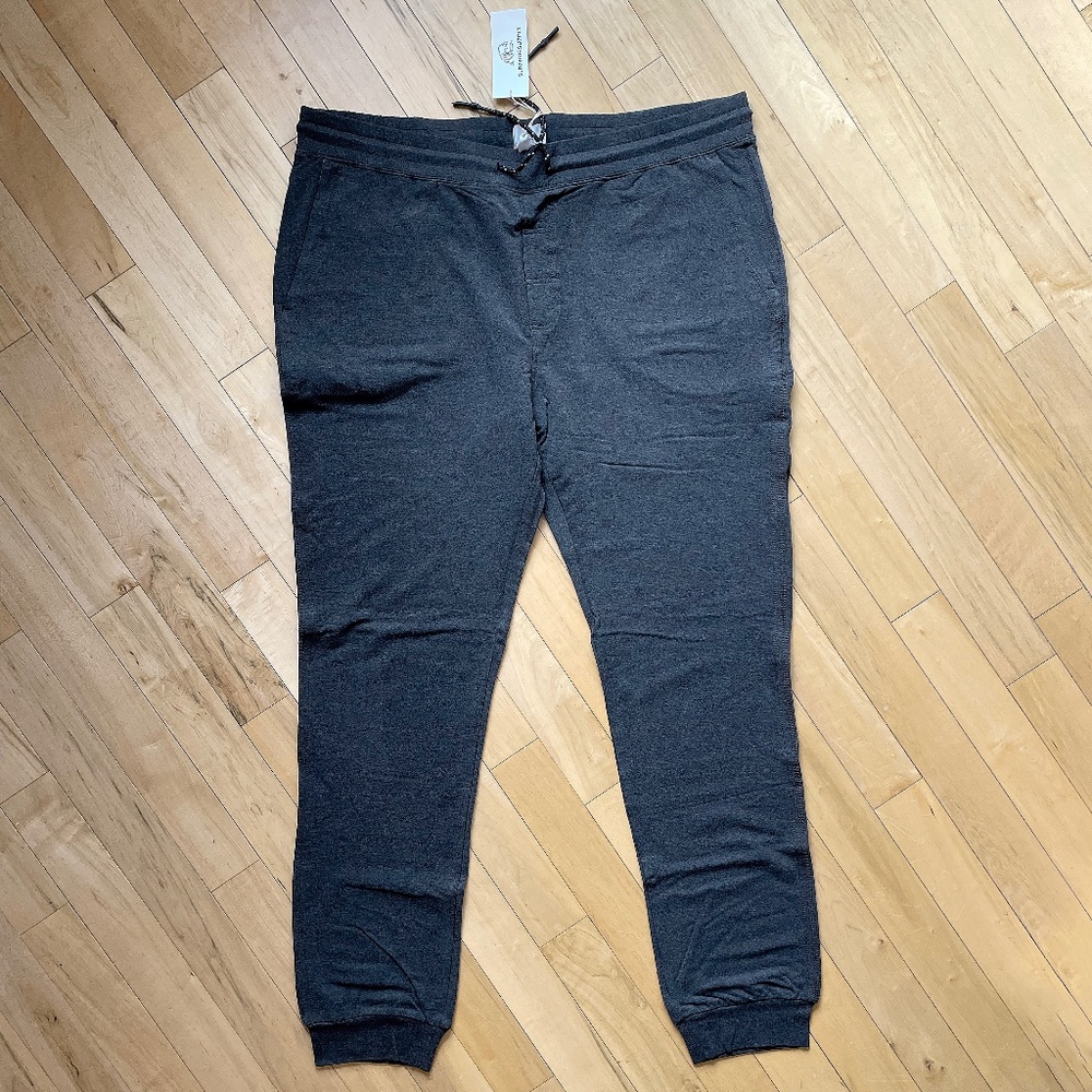 Surfside Supply Big & Tall Brushback Fleece Jogger XLT Charcoal